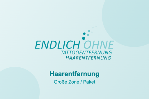 Haarentfernung – große Zone / Paket